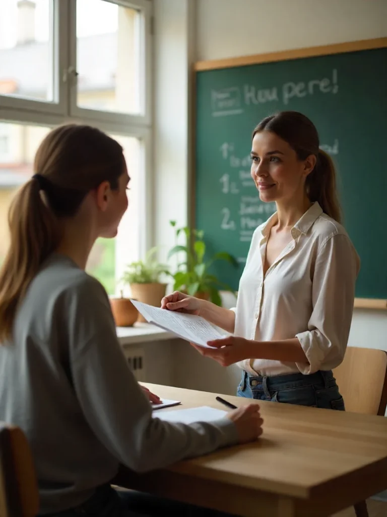 female tuition teacher is teaching o level math