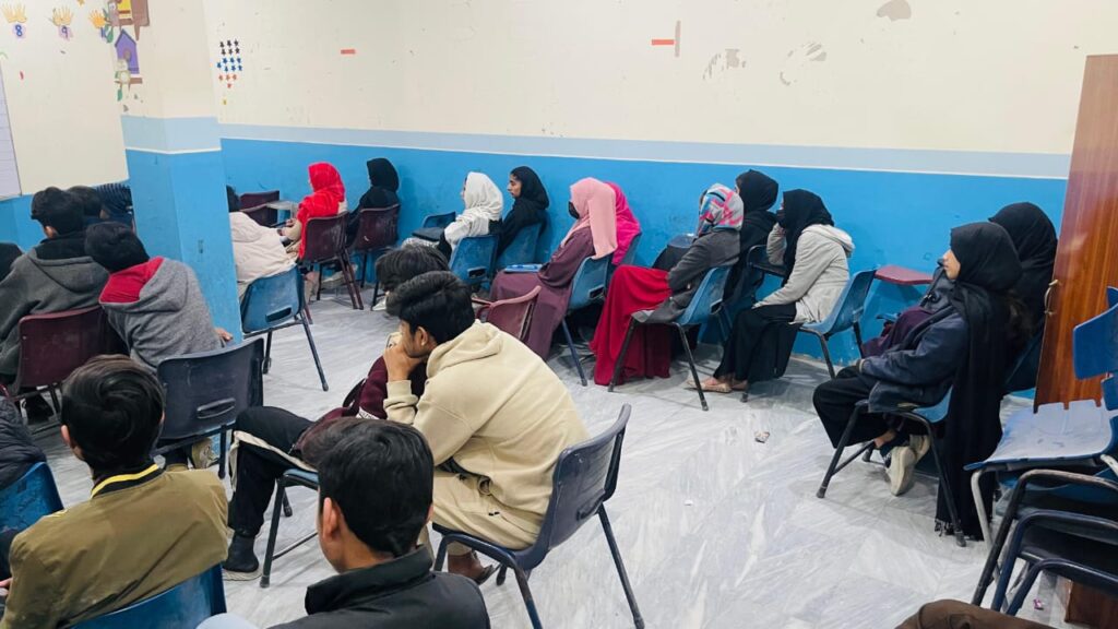 math teacher delivering the lecture of mathematics